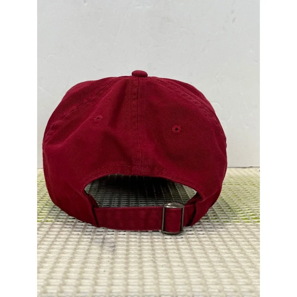 Budweiser King of Beers Hat Maroon Red Cotton Adjustable Strapback Dad Cap Logo